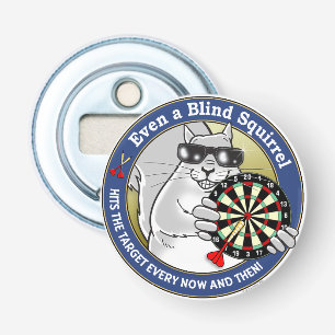 Blind vierkant button flesopener