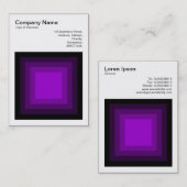 Blind vierkant - zwart naar Paars Visitekaartje (Voorkant / Achterkant)