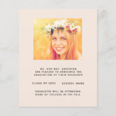 Blinde bekendmaking van het afstuderen (Achterkant)