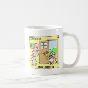Blinde Dates voor Honden Grappige Honden Cartoon C Koffiemok