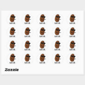 Blinde datum Funny Fruit Pun Ronde Sticker (Vel)