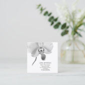 Blinde en witte bloemkool vierkante visitekaartje (Staand voorkant)