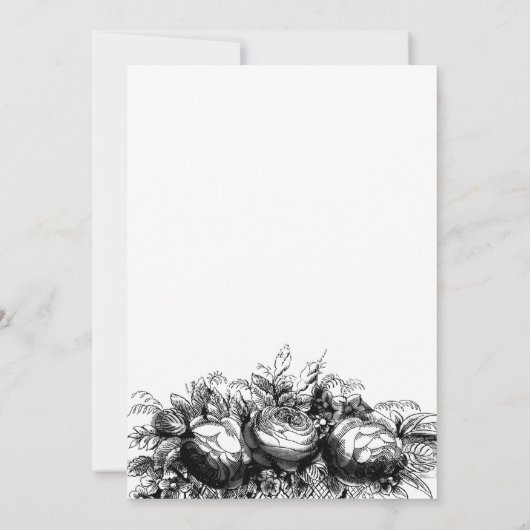 Blinde en witte inkt bedankkaart (Achterkant)