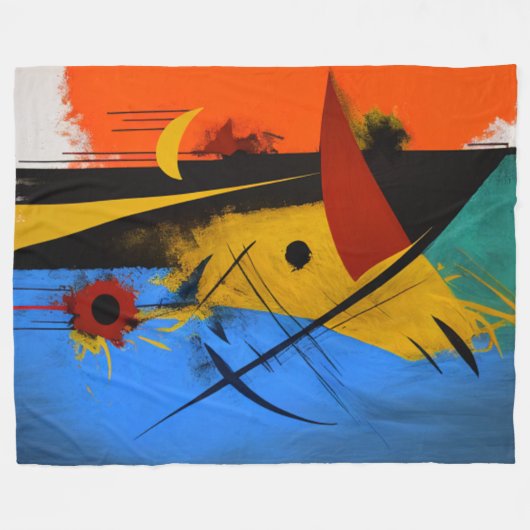 Blinde kunstdeken fleece deken (Voorkant (Horizontaal))