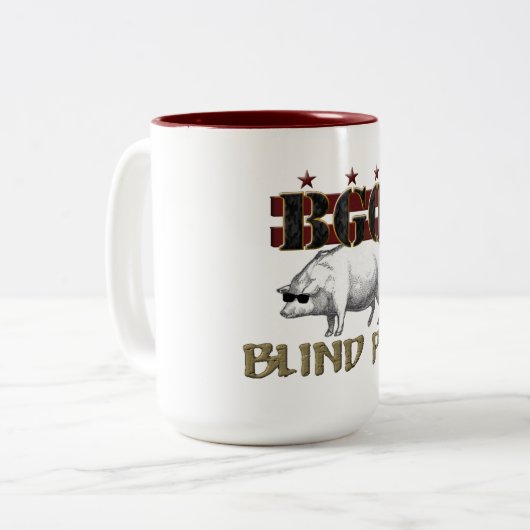 Blinde Mok van 2-tonnekoffie (15 oz) (Voorkant links)