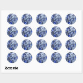 Blinde oogboom, blauwe nazar-amulet accessoires ronde sticker (Vel)