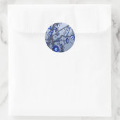 Blinde oogboom, blauwe nazar-amulet accessoires ronde sticker (Tas)