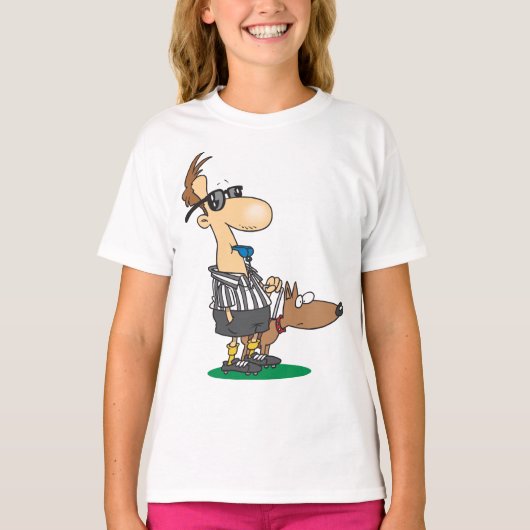 Blinde referentie die een fluitje T-shirt blaast (Voorkant)