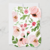 Blinde waterverf afstuderen bekendmaking feestdagenkaart (Achterkant)