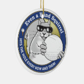 Blindeneekhoorn Golf Keramisch Ornament (Rechts)