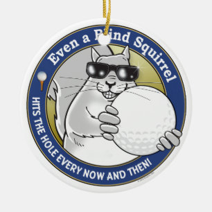 Blindeneekhoorn Golf Keramisch Ornament