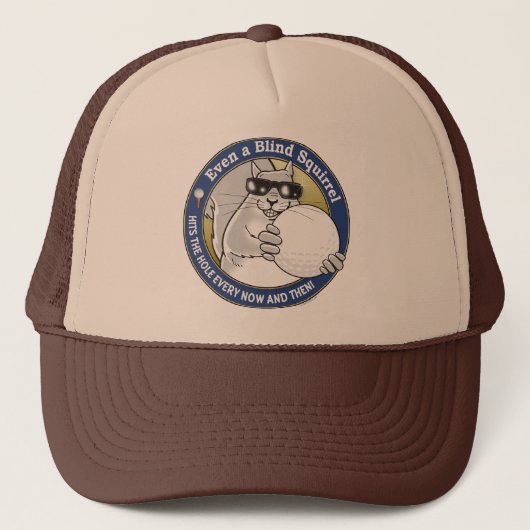 Blindeneekhoorn Golf Trucker Pet (Voorkant)