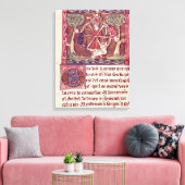 Blindengodin Fortune met koning Arthur Canvas Afdruk (Insitu (Woonkamer))