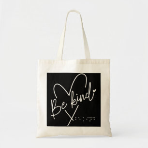 Blindenkennis braille tote bag