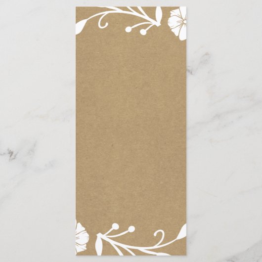 Blindenkruid met flora en fauna menu (Achterkant)