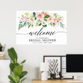 Blindenroze flessen Botanisch Vrijgezellenfeest We Poster (Thuiskantoor)