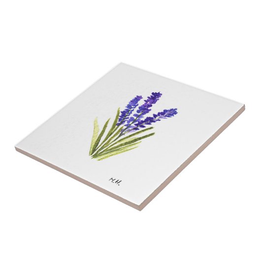 Blinderbloembloemen paarse planten cera tegeltje (Zijkant)