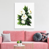 Blinderpees waterverf canvas afdruk (Insitu (Woonkamer))