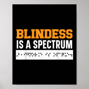 Blindheid is een symbool voor brailleschommeling v poster