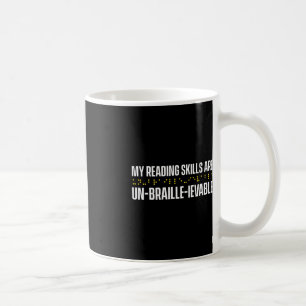 Blindheid voor blinde mensen braille koffiemok