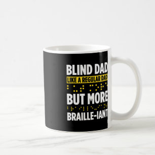 Blindheid voor blinde mensen braille koffiemok