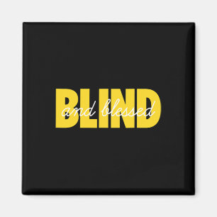 Blindheid voor blinde mensen braille magneet