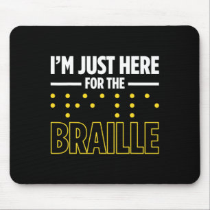 Blindheid voor blinde mensen braille muismat