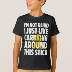 Blindheid voor blinde mensen braille t-shirt