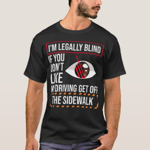 Blindheid voor blinde mensen braille t-shirt