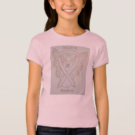 Blindheid White Awareness Ribbon Angel Shirt