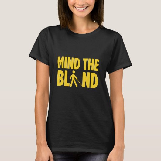 Blindness For Blind People Blind Person Braille Re T-shirt (Voorkant)