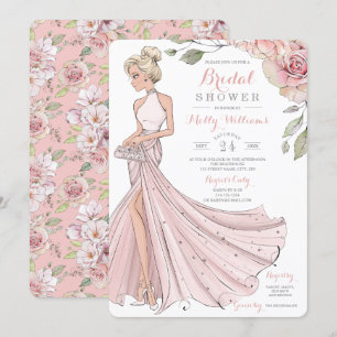 Bling and Glitter Girl Bride Vrijgezellenfeest Kaart
