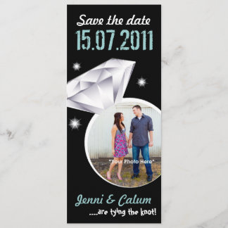 Bling Bing Your Photo Wedding Save the Date -green