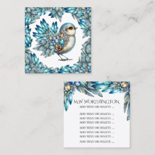 Bling Birds Thema Vierkant Hand-out of Zakelijke K Vierkante Visitekaartje