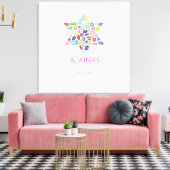 BLING BLING Bat Mitzvah Inloggen Board Canvas Afdruk (Insitu (Woonkamer))