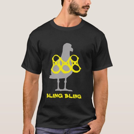 Bling Bling Seagull t-shirt (Voorkant)
