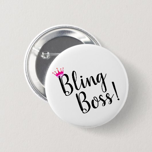 Bling Boss Button (Voorkant /achterkant)