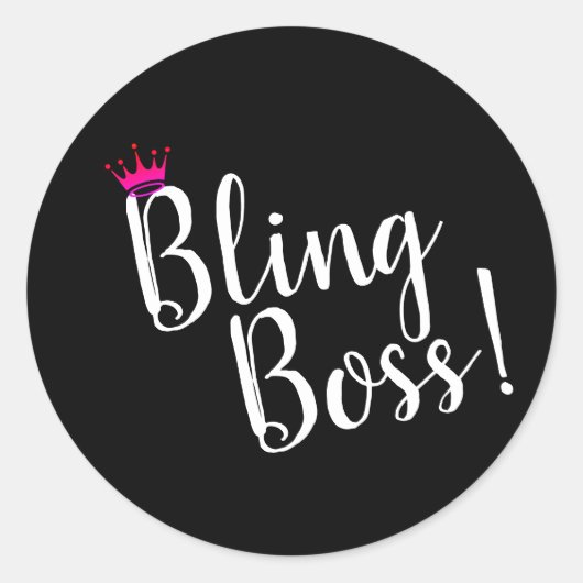 Bling Boss Stickers (Voorkant)