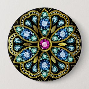 Bling Broche / Pin voor de Party Dames : ) Ronde Button 4,0 Cm