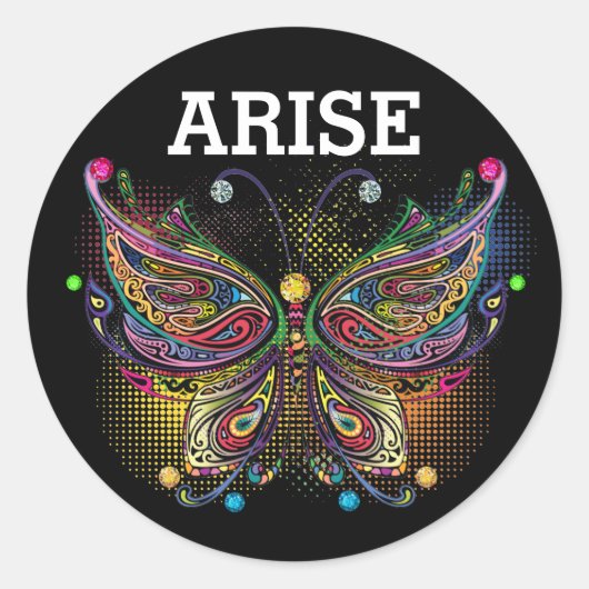 Bling Butterfly Sticker (Voorkant)