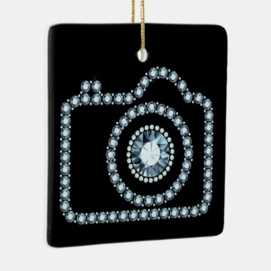 Bling Camera Ornament (Rechts)