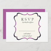 Bling - Cartes RSVP (Devant / Derrière)