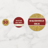 Bling! Confetti de table pour la réunion de la 50e (Devant)