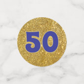 Bling! Confetti de table pour les 50 ans de retrou (Petit recto)