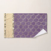 Bling Diamant à huile violet et or (Serviette à main)