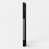 Bling Diamond Zwart Monogram Case-Mate iPhone Case (Achterkant/links)