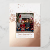 Bling Folie Kerst Kaart Sjabloon Custom Holiday (Voorkant)