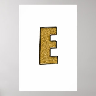 Bling Gold E Poster