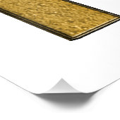 Bling Gold T Foto Afdruk (Hoek)