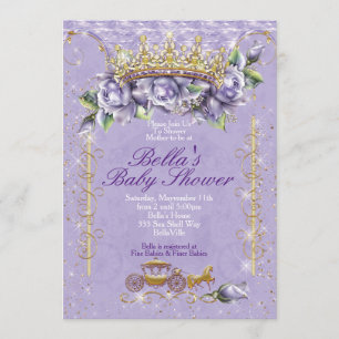 Bling Jewel Floral Baby Shower Invitaties Kaart